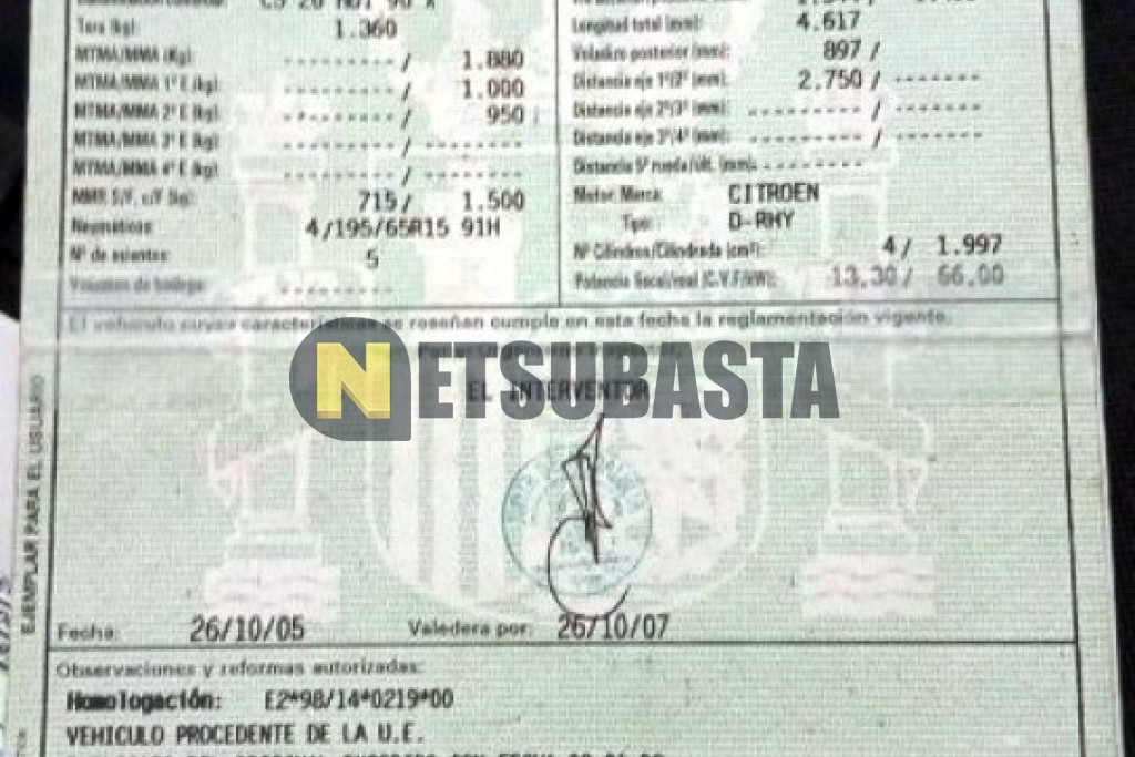 Citroën C5 2.0 HDi 2002