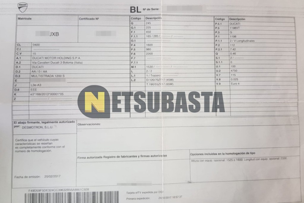 Ducati Multiestrada 1200 S 2017