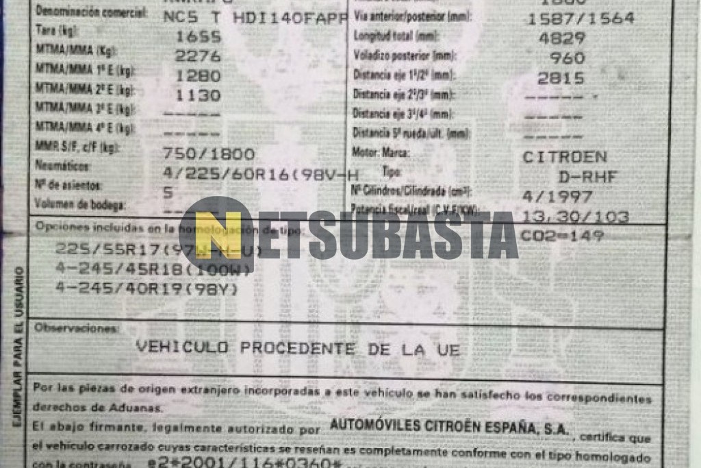 Citroën C5 Tourer 2.0 HDi 2009