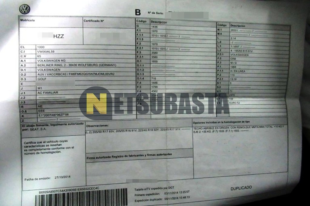 Volkswagen Golf Variant 2.0 TDI 2014