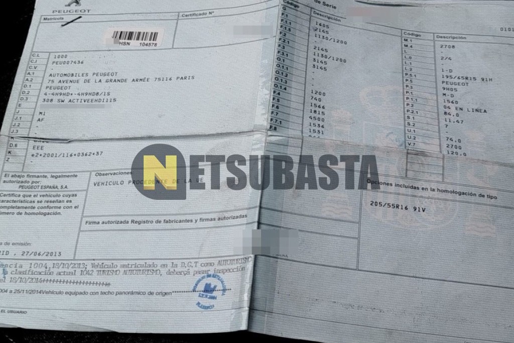 Peugeot 308 SW 1.6 HDi FAP 2013