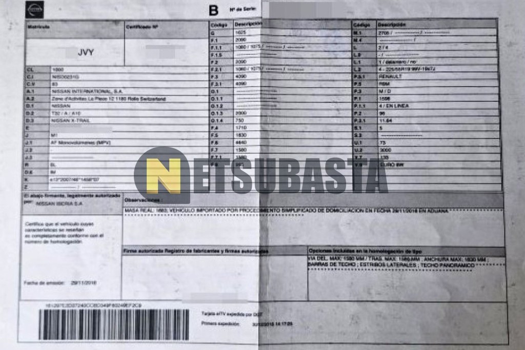 Nissan X-Trail 1.6 dCi 4x2 2016