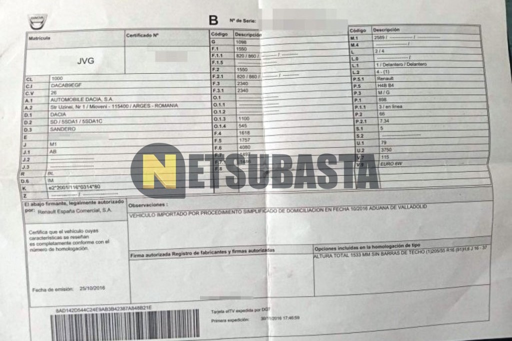 Dacia Sandero Stepway 0.9 TCe 2016