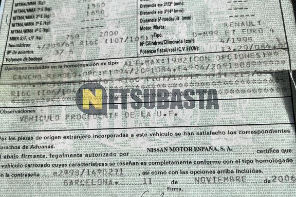 Nissan Primastar 2.0 dCi 2006