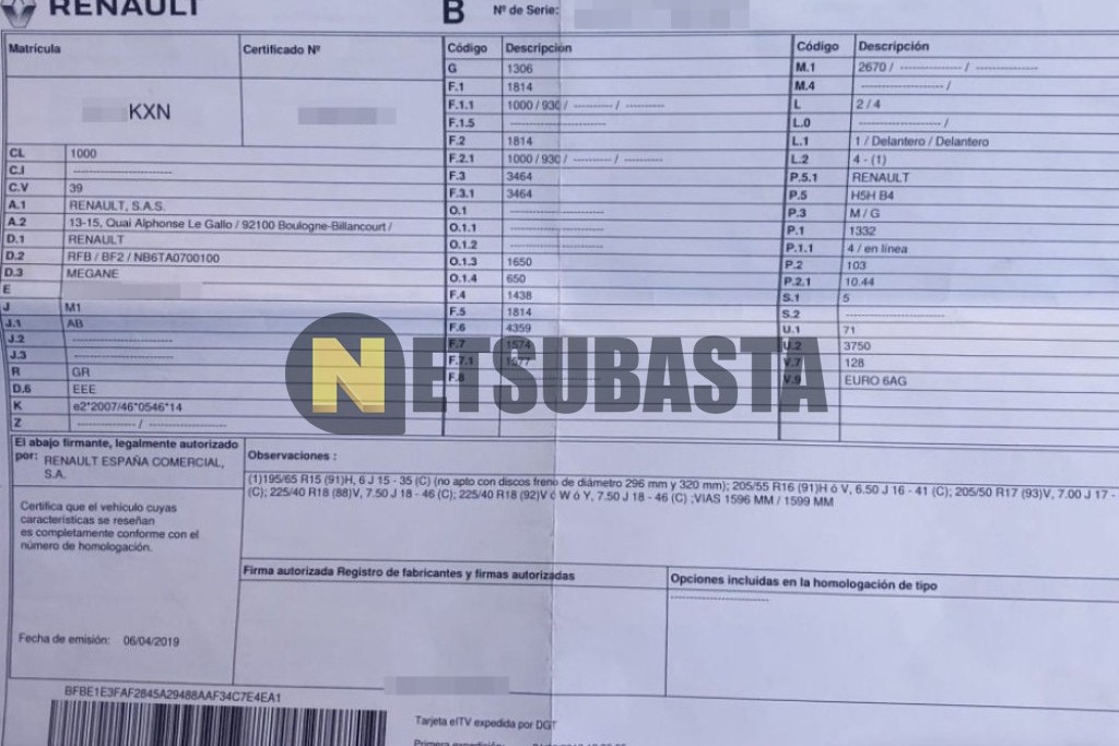 Renault Megane 1.3 Tce GPF 2019