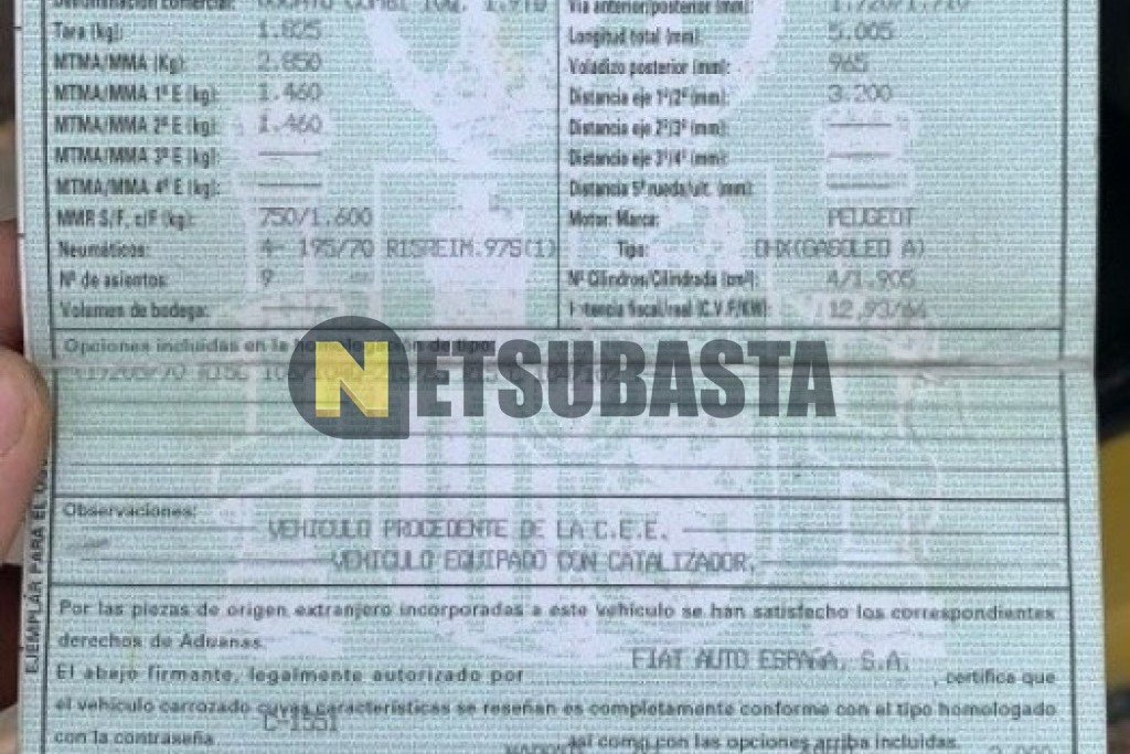 Fiat Ducato Combi 1.9 TD 2000