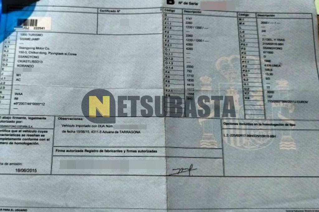 SsangYong Korando D20T 4x4 2015