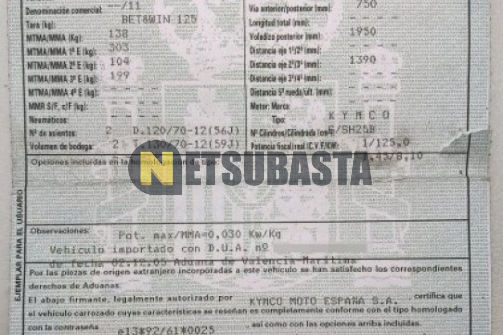 Kymco Bet & Win 125 2005