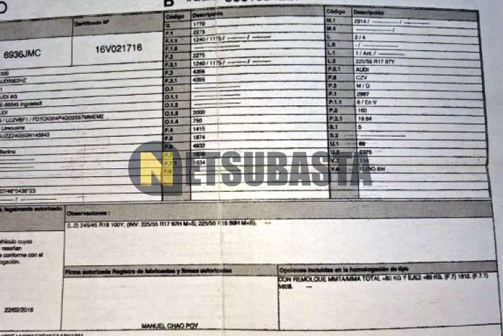 Audi A6 3.0 TDI S tronic 7 vel. 2016