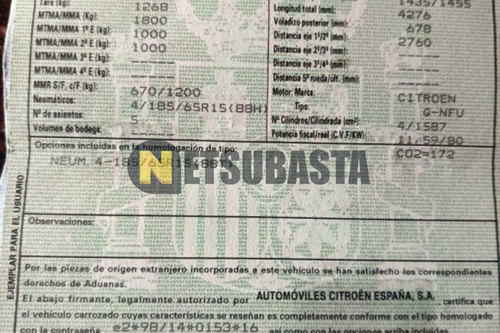 Citroën Xsara Picasso 1.6i 2008