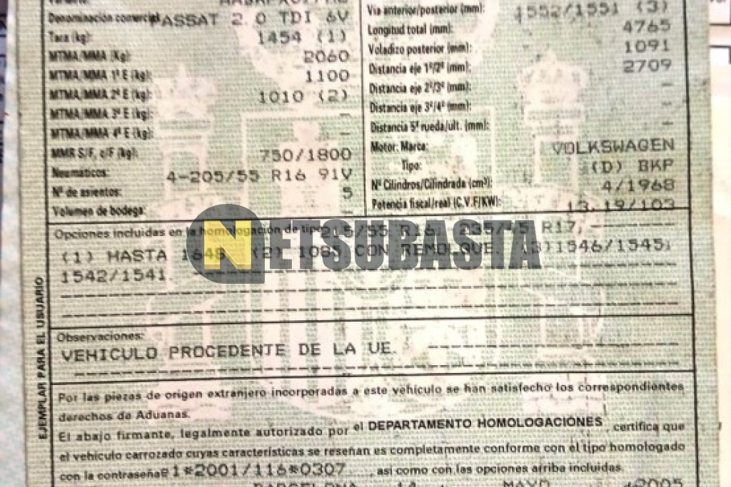 Volkswagen Passat 2.0 TDI 2005