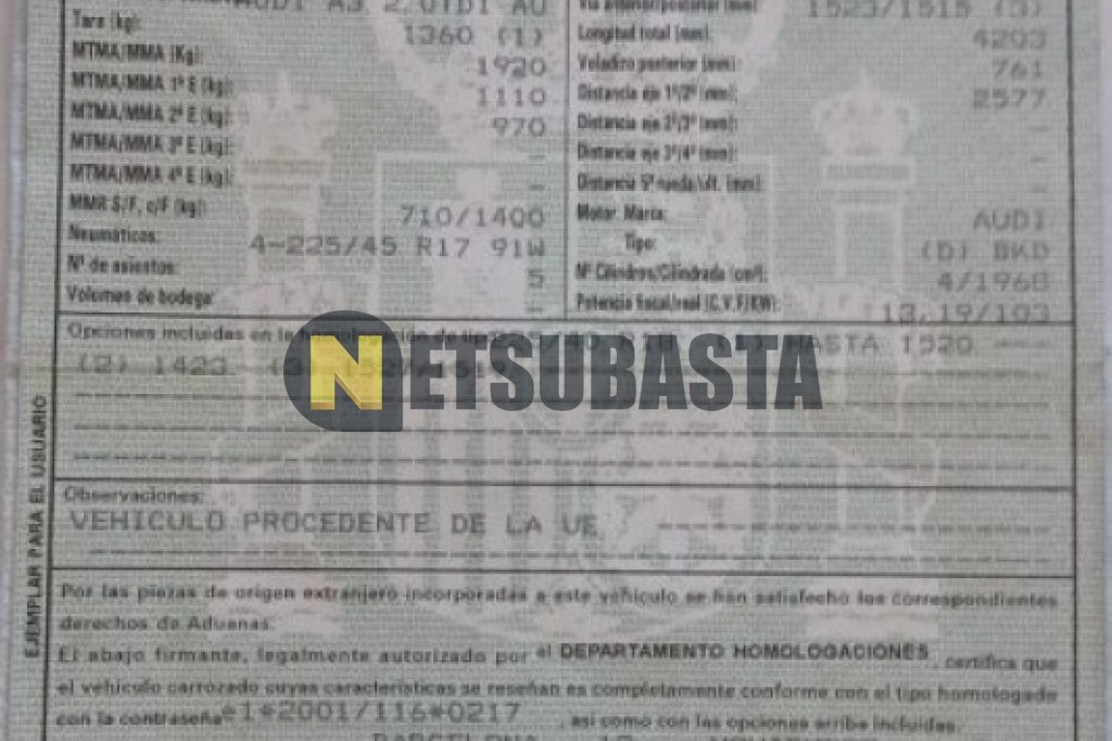 Audi A3 2.0 TDI S tronic 2005