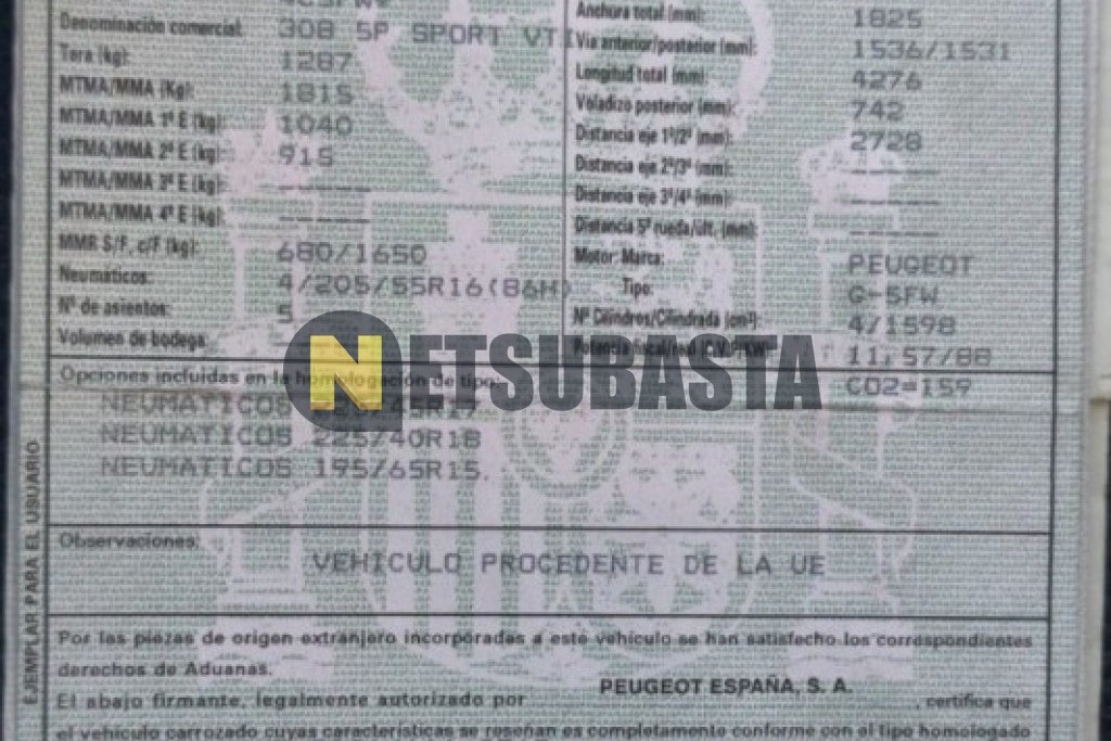 Peugeot 308 1.6 HDi 2008