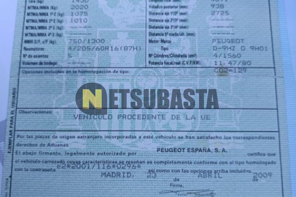 Peugeot 407 1.6 HDi 2009