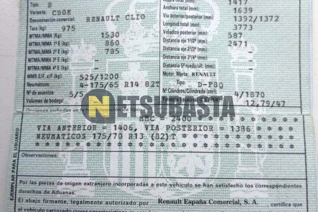 Renault Clio 1.9D 1999