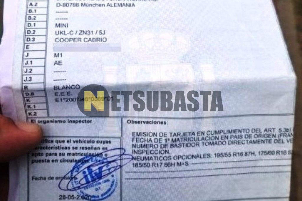 Mini Cabrio Cooper 2010