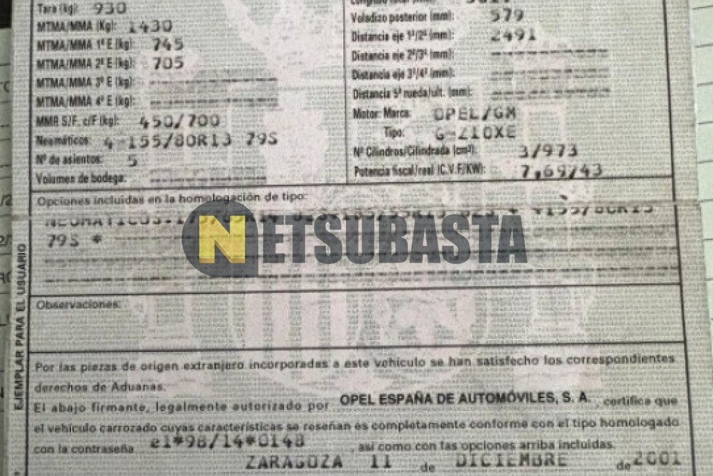 Opel Corsa 1.0 12v 2002