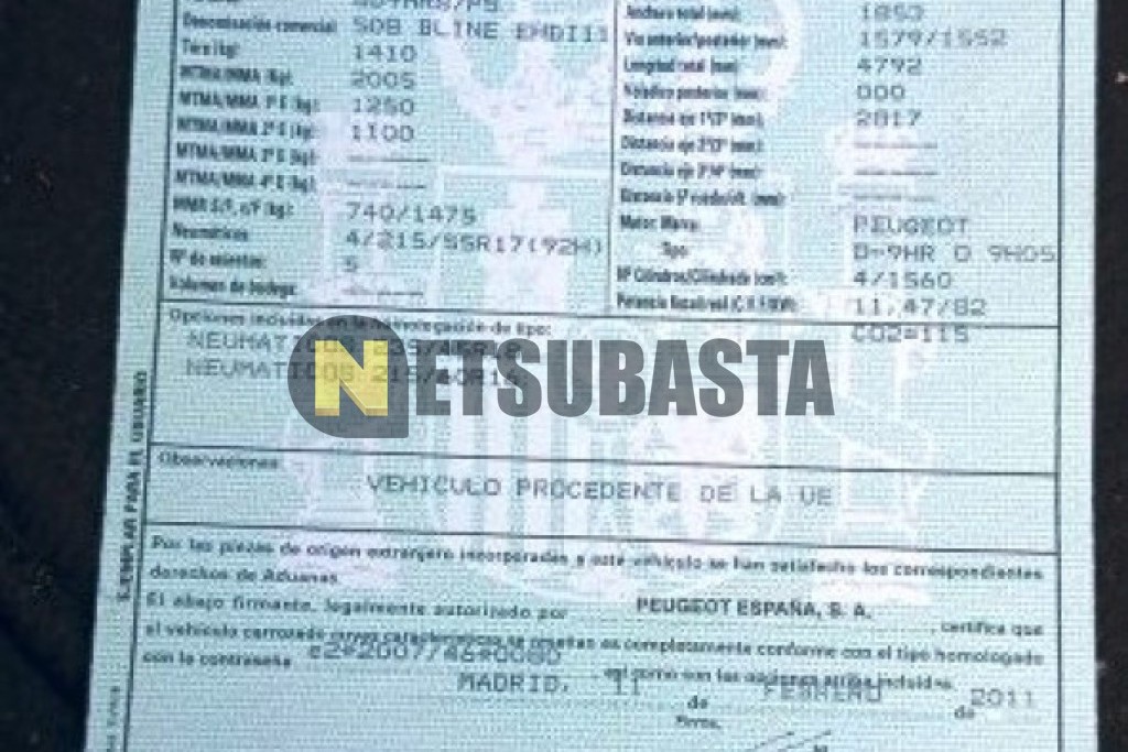 Peugeot 508 1.6 e-HDi CMP 2011