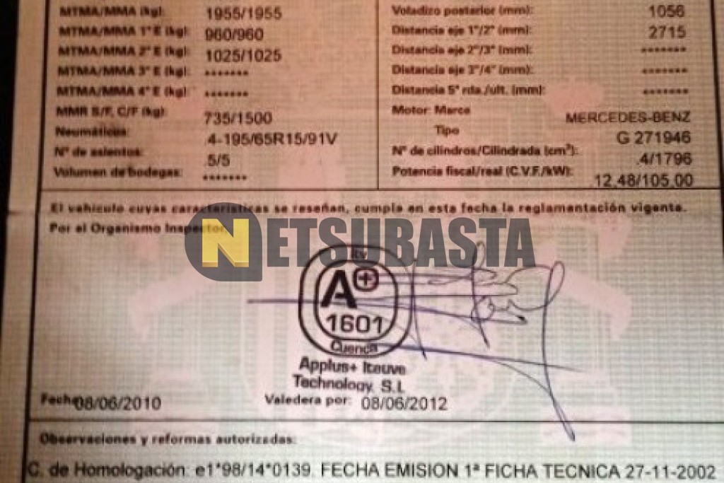 Mercedes-Benz C 180 K 2002