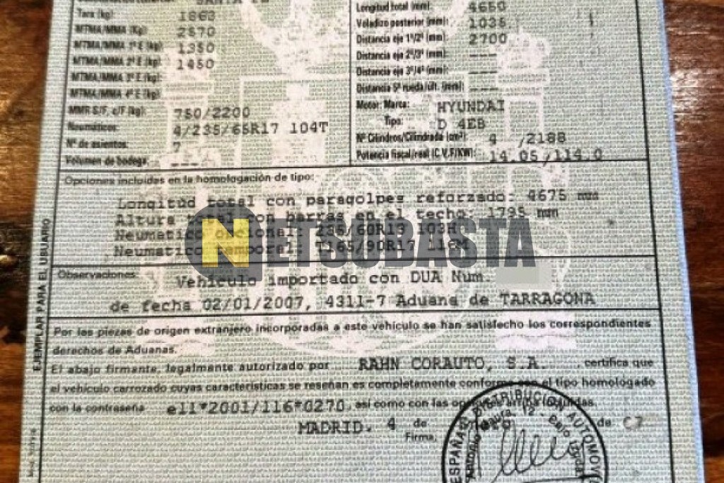 Hyundai Santa Fe 2.2 VGT 7 plazas 2007