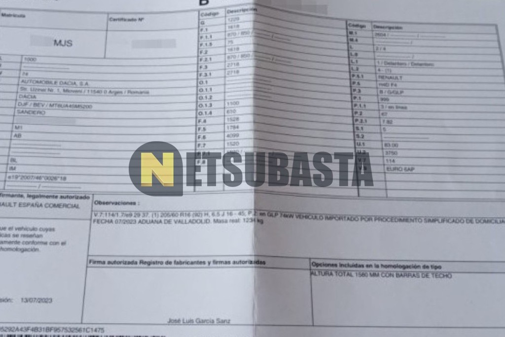 Dacia Sandero Stepway 1.0 ECO-G 2023