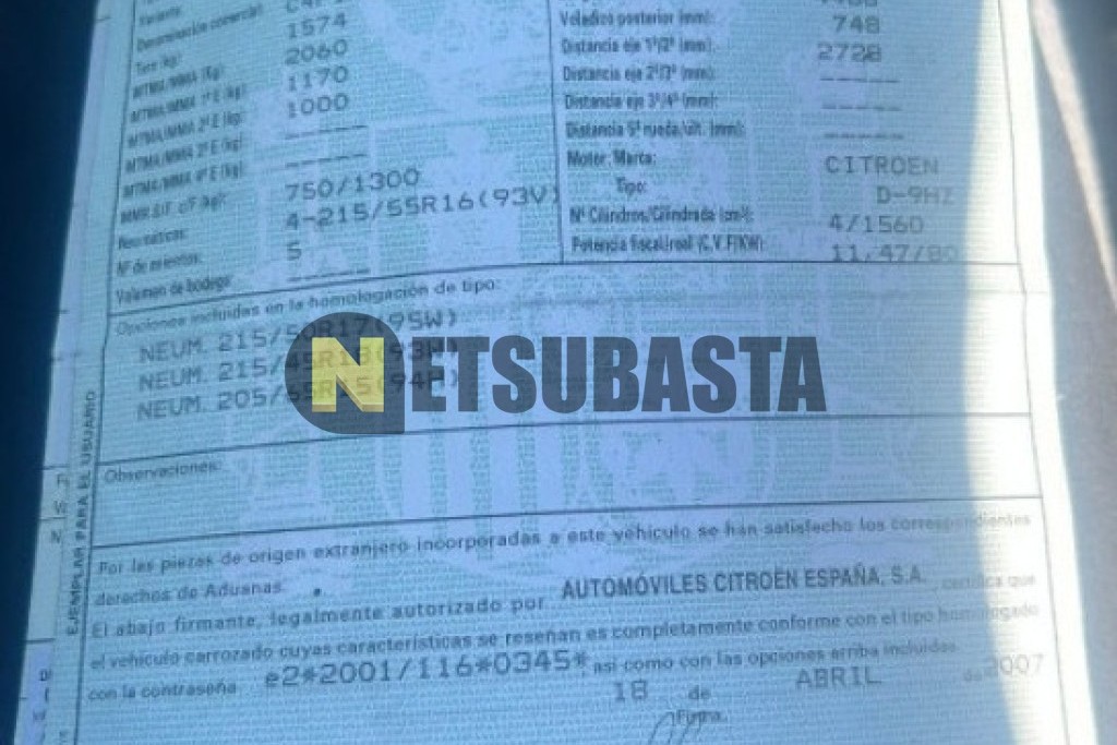 Citroën C4 Picasso 1.6 HDi FAP CMP 2007