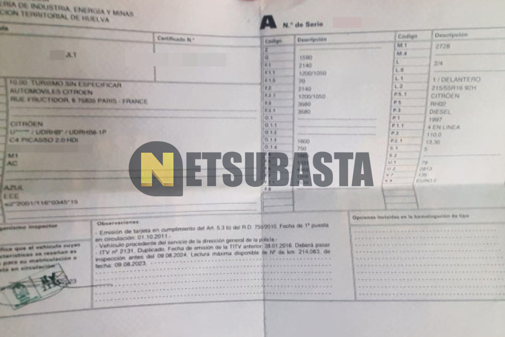 Citroën C4 Picasso 2.0 HDi CMP 2011