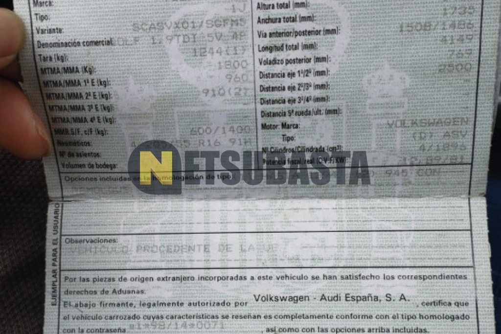 Volkswagen Golf 1.9 TDI 2002