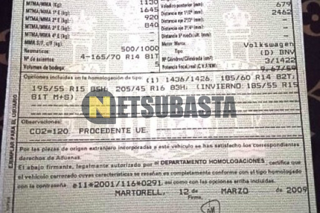 Skoda Fabia 1.4 TDI 2009