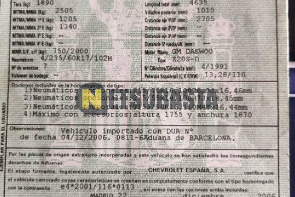 Chevrolet Captiva 2.0 VCDi 7 plazas 2007