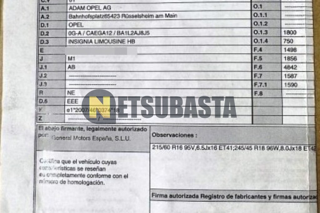 Opel Insignia 1.6 CDTI Aut. 2016