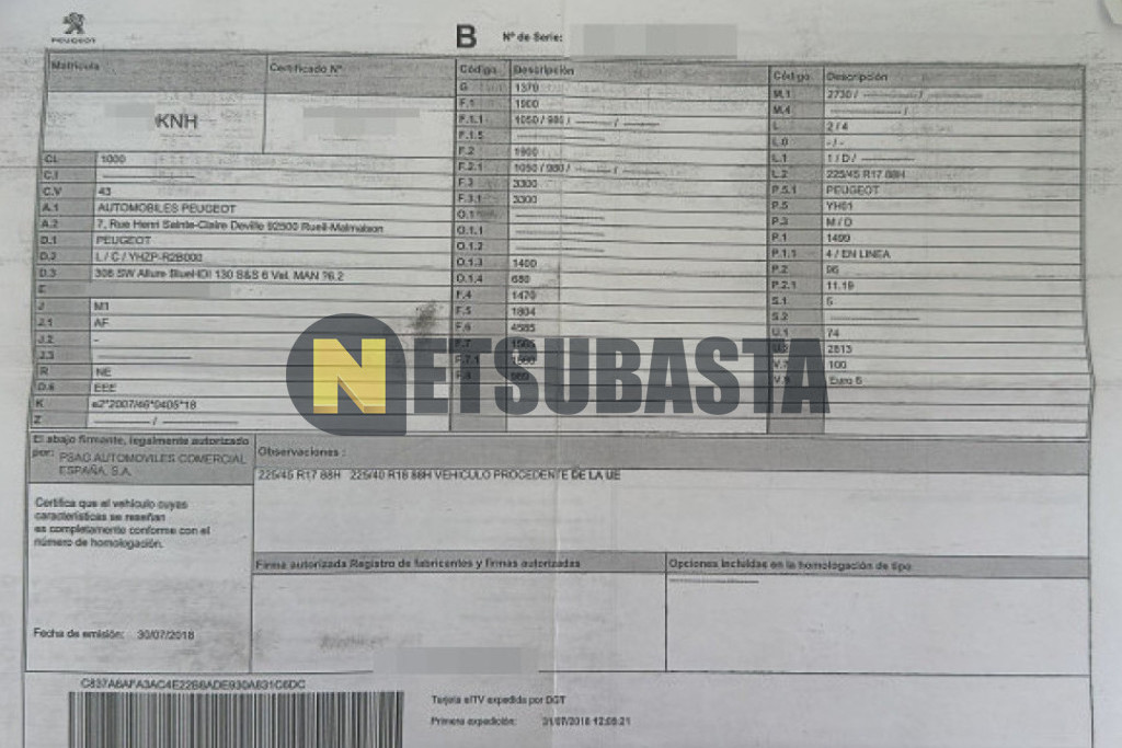 Peugeot 308 SW 1.5 BlueHDi 2018