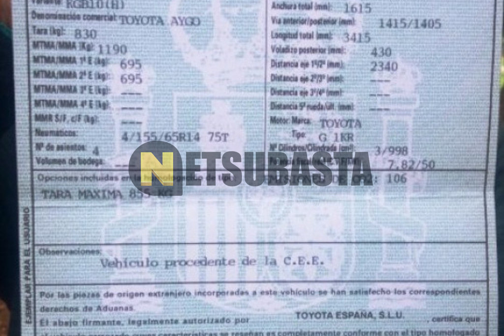 Toyota Aygo 1.0 VVT-i 2010