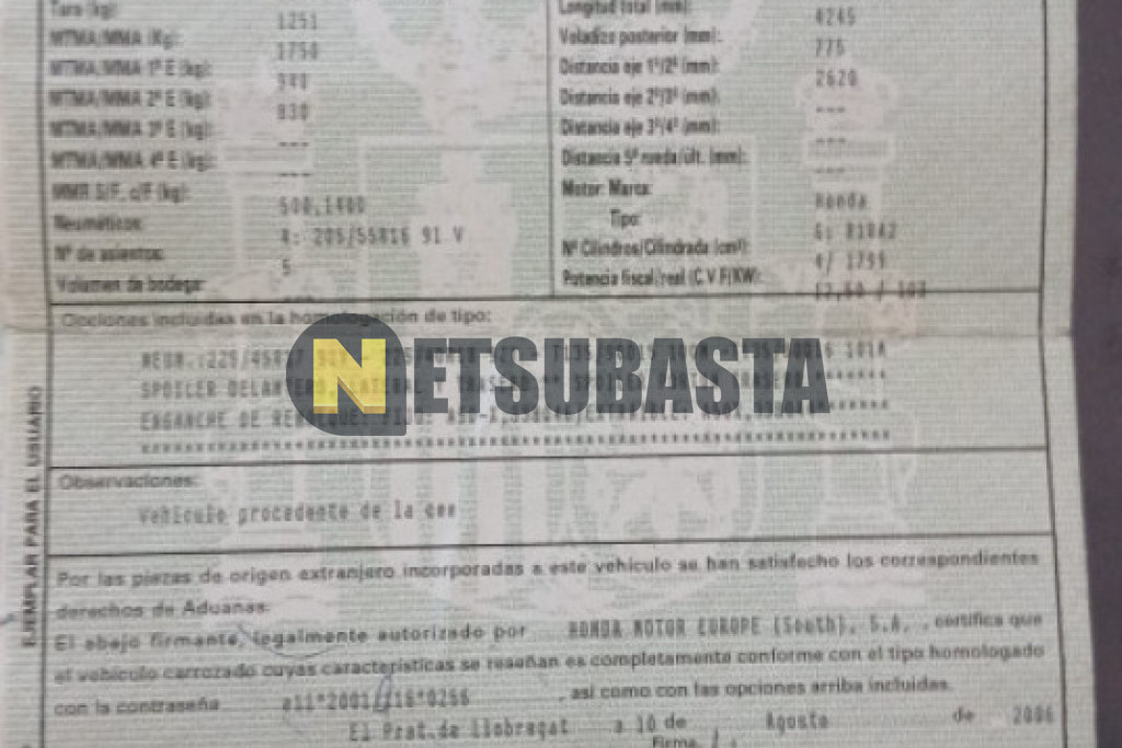 Honda Civic 1.8 2006