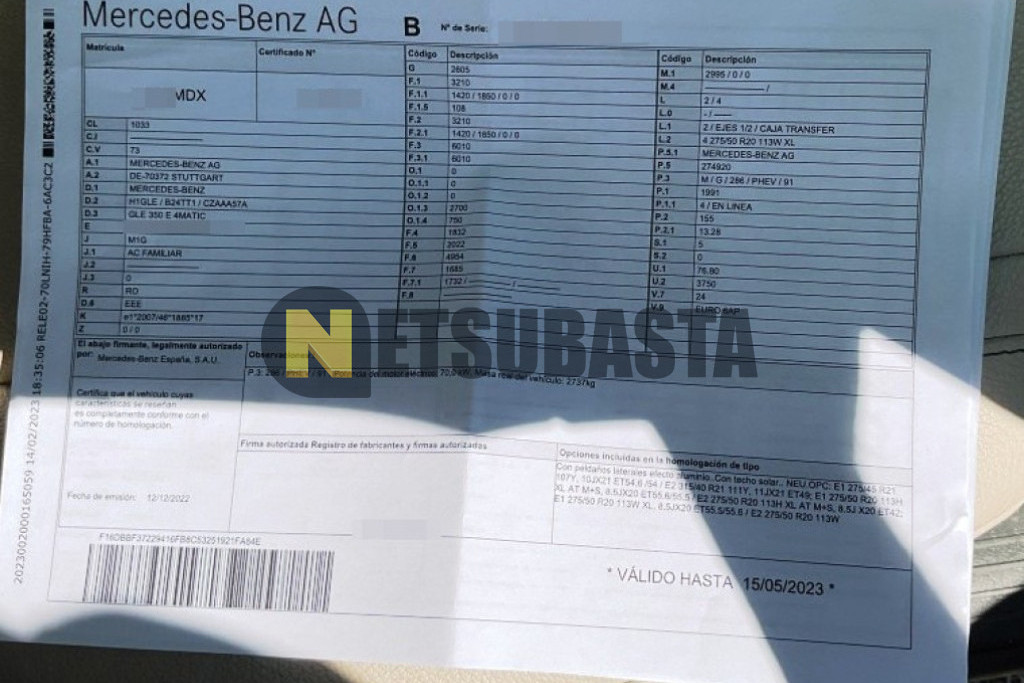 Mercedes-Benz GLE 350 e 4MATIC 2023