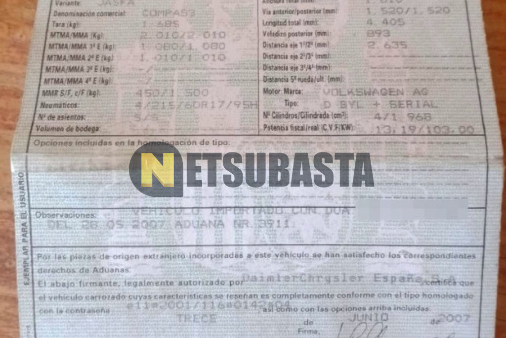 Jeep Compass 2.0 CRD 2007