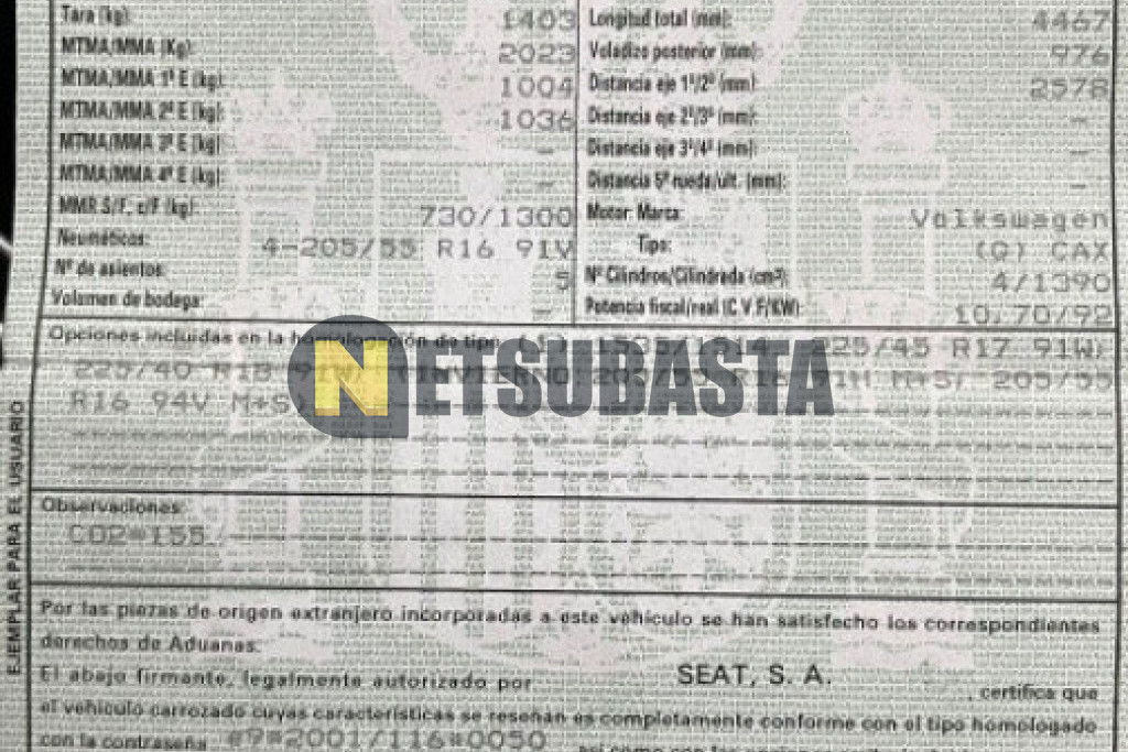 Seat Altea XL 1.4 TSI 2008