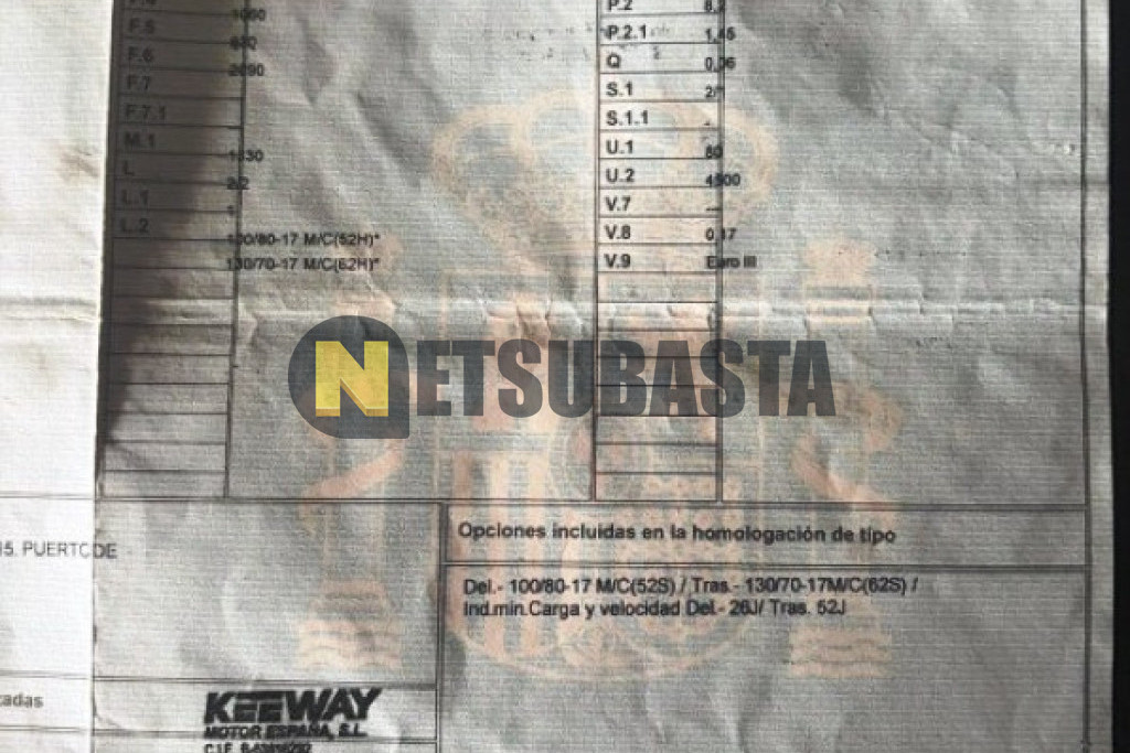 Keeway RKV 125 2015