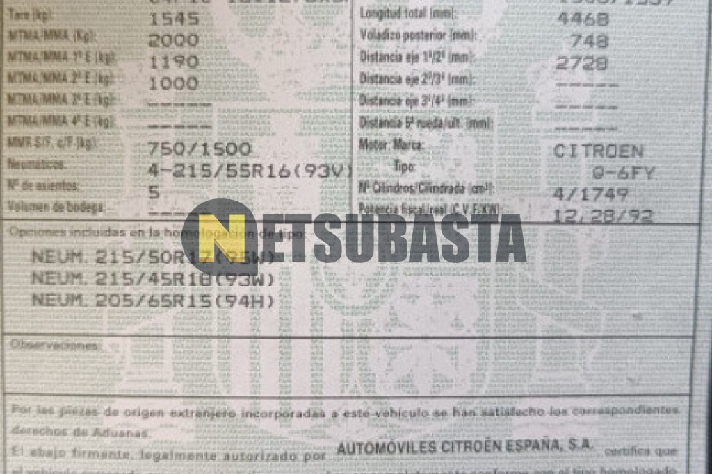 Citroën C4 Picasso 1.8i 16v 2007