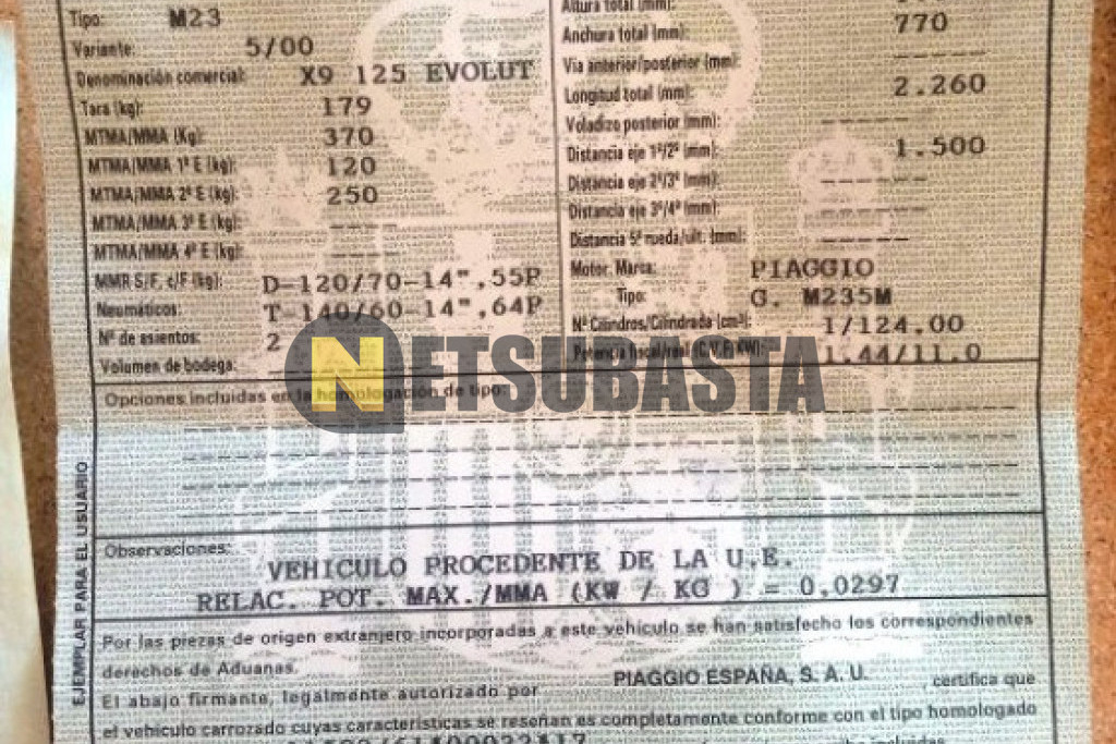 Piaggio X9 125 2005