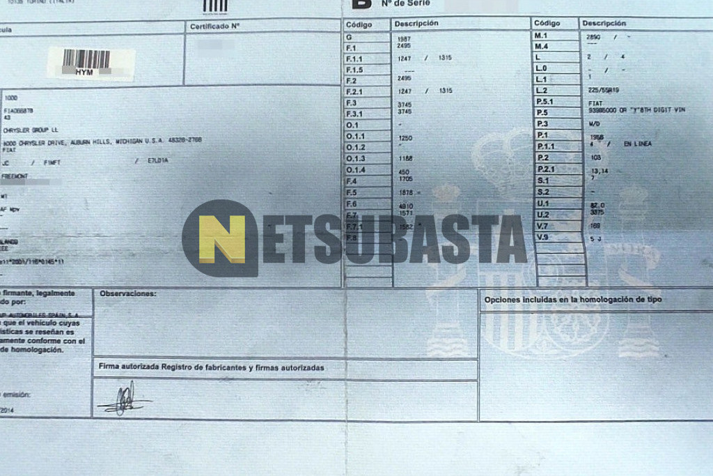 Fiat Freemont 2.0 16v Diesel 2014