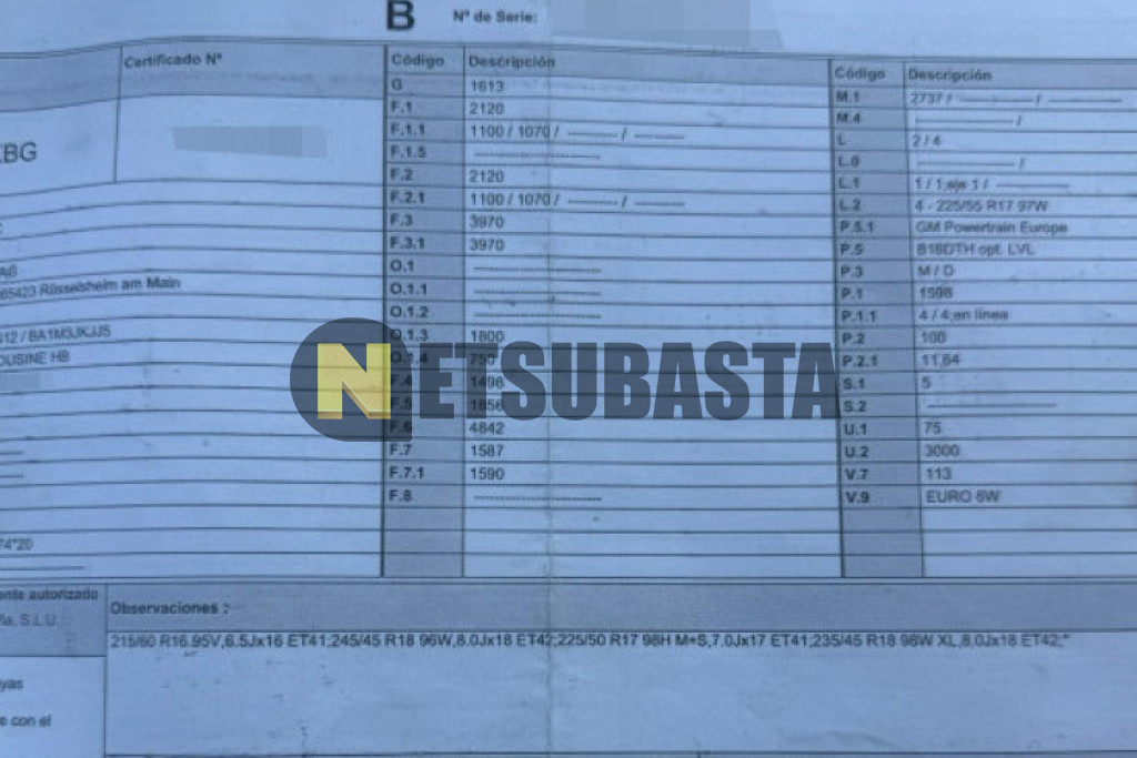 Opel Insignia 1.6 CDTI 2017