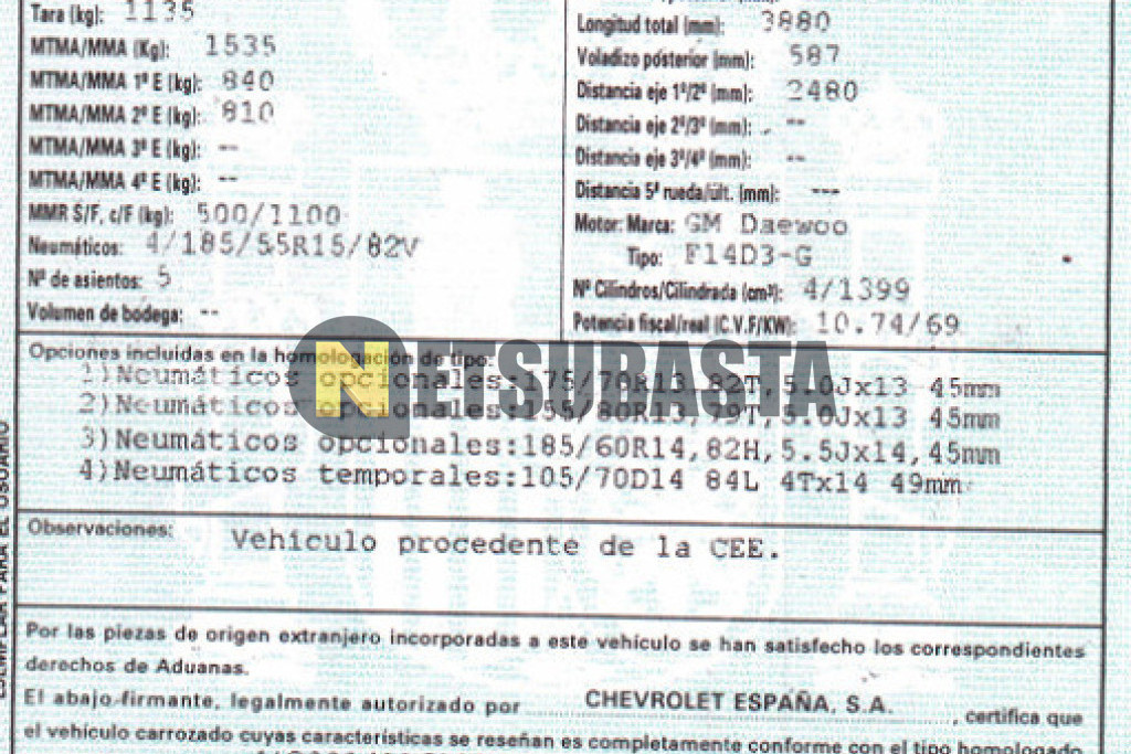 Chevrolet Kalos 1.4 16v 2007