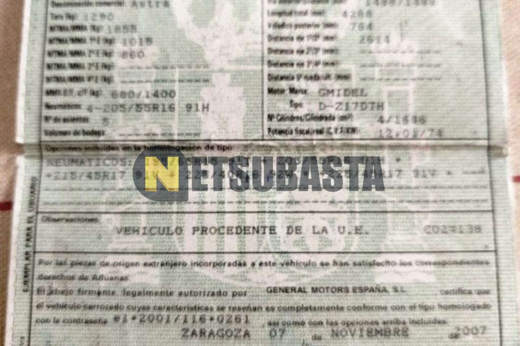 Opel Astra 1.7 CDTi 2007