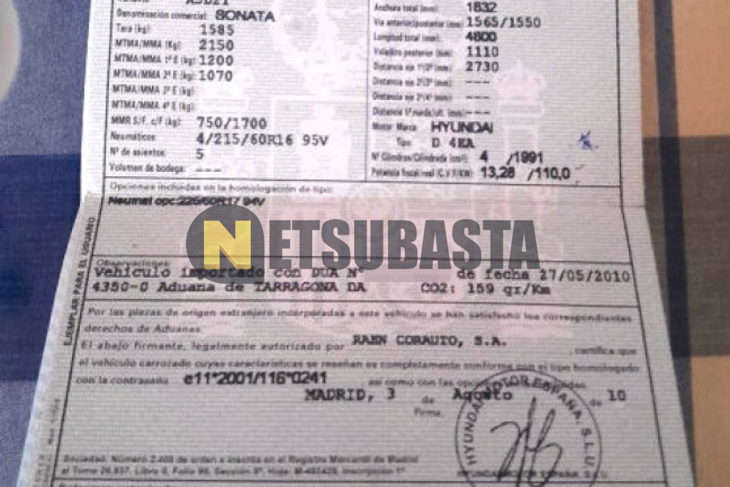 Hyundai Sonata 2.0 CRDi 2010