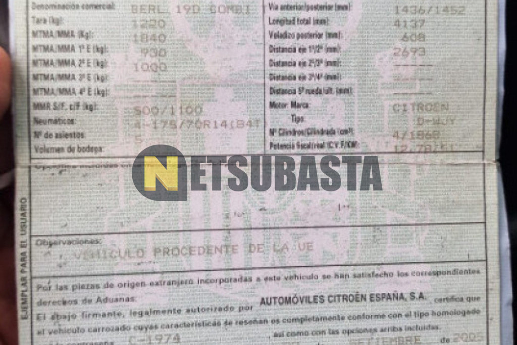 Citroën Berlingo Combi 1.9D 2005