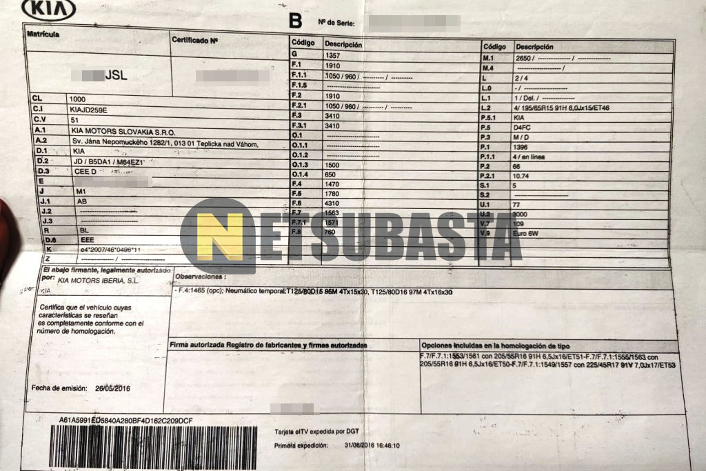 Kia Ceed 1.4 CRDi WGT 2016