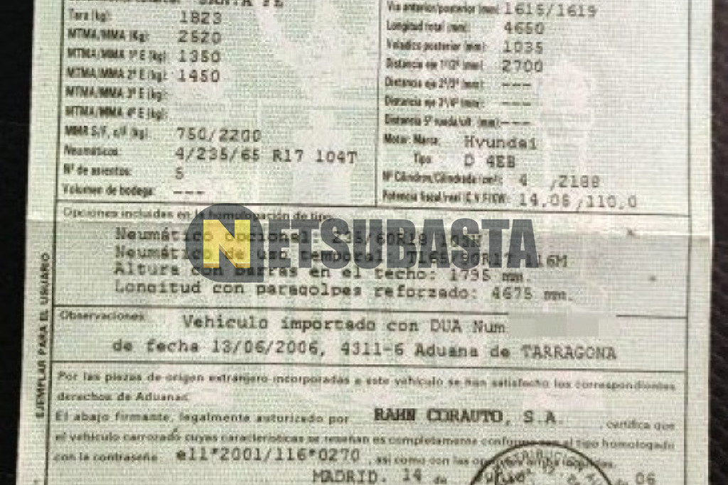 Hyundai Santa Fe 2.2 CRDi 4WD 2006