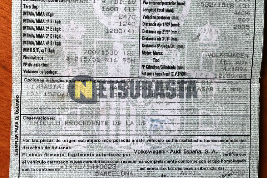 Volkswagen Sharan 1.9 TDI 2002